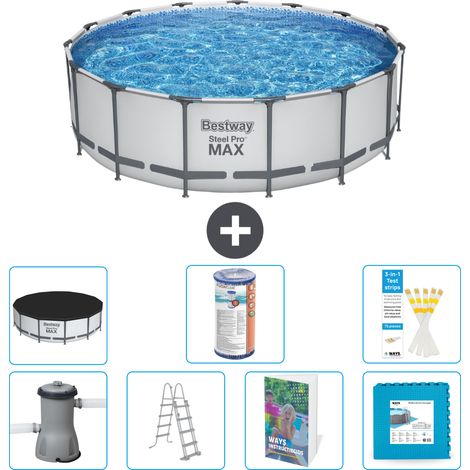 Bestway Steel Pro MAX Rund - 488x122 cm - 8-teilig S602