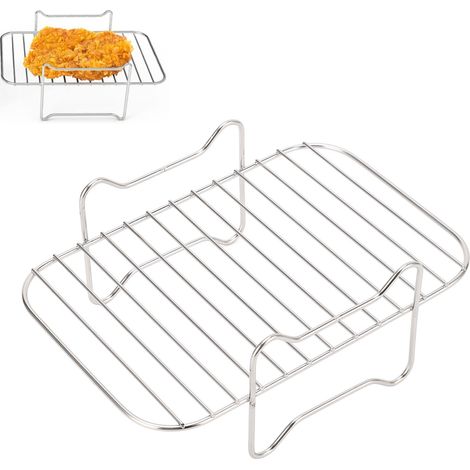 Accessoires pour friteuse à air : grille rectangulaire, accessoire pour double casserole, grille de four adaptée aux modèles Ningja foodi DZ201/401, etc. (1/5)