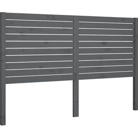 Maison Exclusive - Testiera per Letto Grigia 126x4x100cm in Legno Massello di Pino