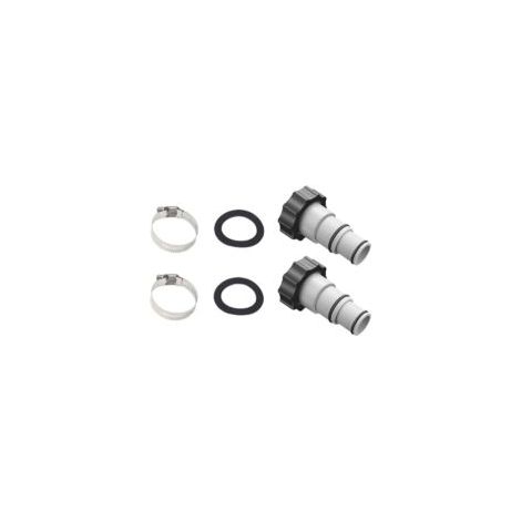 Adaptateur de tuyau de piscine A, Adaptateur de tuyau de piscine, 38 mm et 32 mm de diamètre, Adaptateur A pour piscine, Adaptateur de tuyau pour pompes Raccord de tuyau avec (2 pièces) - Crezuo (1/4)