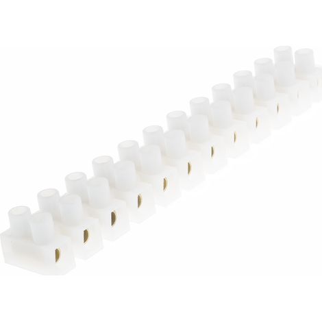 Bornier de raccordement RS PRO, 12 pôles , A visser, 16mm², 30 76A ( Prix pour Paquet de 5 )