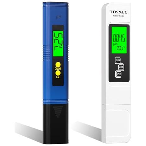 Medidor de pH/TDS/EC/temperatura 4 en 1 para acuarios, piscinas y agua potable