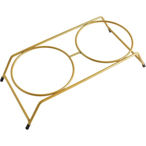 Support surélevé pour gamelles d'eau et de nourriture pour chien, structure en métal, hauteur 7,6 cm (3 pouces).