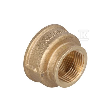 Manguito reductor de latón 6/4"X1" AMARILLO