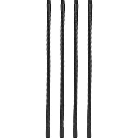 Juego de 4 lámparas flexibles de cuello de cisne de aluminio, de 10 mm de diámetro, para lámparas de mesa o escritorio, de 35 cm de longitud. (1/5)