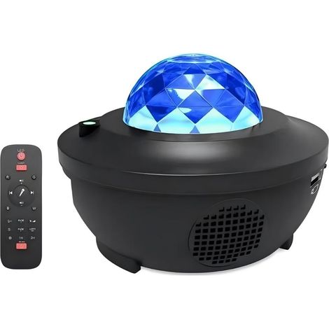 Projecteur d'étoiles LED avec Bluetooth - 10 modes d'éclairage, télécommande et ambiance relaxante. Idéal pour la décoration.