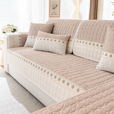 Housse de Canapé Velours Côtelé Rose fleur de cerisier Nuanyang 90180cm adapté pour canapé droit 3 places 40 × 30 × 5 cm 980 g – Livraison gratuite