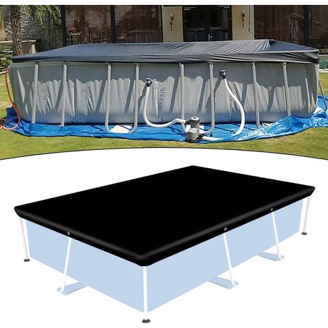 Bâche rectangulaire pour piscine -Protection UV - 210D Oxford - Imperméable - Pour piscine hors sol (221150cm) (1/5)