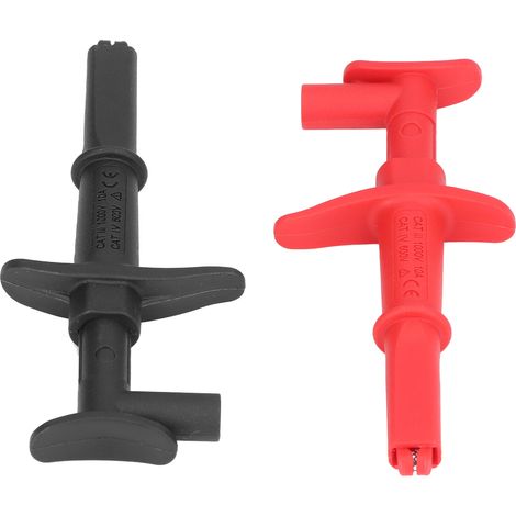 1 Paire de Pinces de Test Électroniques Rouge et Noir pour Multimètre (1/5)