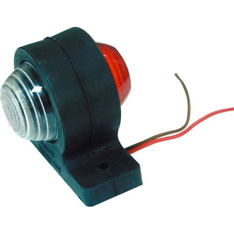 Feu De Gabarit - 12 V - Fixation À Poser - Entraxe 78 Mm - Semelle En Caoutchouc - Cabochon Réversible - 1 Pièce (1/2)