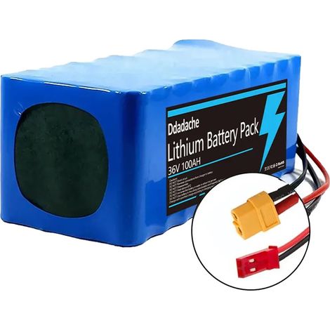 Batterie de vélo électrique, capacité 100Ah, 36V, XT60-JST (1/2)