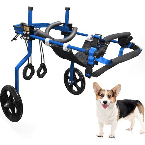 Fauteuil Roulant Chien,Rééducation Pattes Arrière,Bleu,M-1 (1/5)
