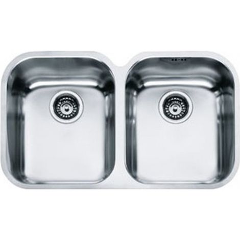 Franke Block Bmg AMX 120. Materiale del lavandino: Acciaio inox, Colore del prodotto: Acciaio inox, Numero di vasche per lavello: 2 ciotole. Larghezza: 765 mm, Profondità: 450 mm, Al... - 122.0021.446 (1/2)