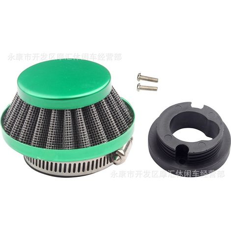 Mini Motorcycle ATV Four-Wheeled Beach Vehicle Accessories 47/49CC Air Filter Air Filter Element Intake Pipe Screw Green (1/5)