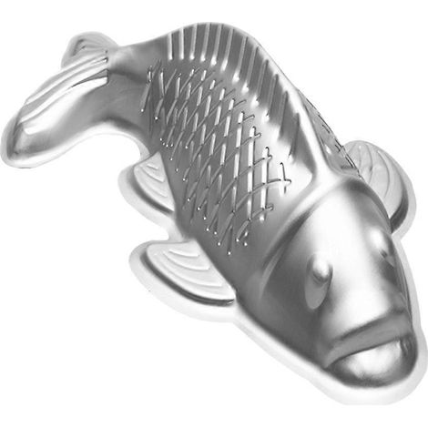 Moule à gâteau en forme de poisson, moule à gâteau de riz, moule à gelée multifonctionnel-18.3x9.5cm-Silver (1/3)