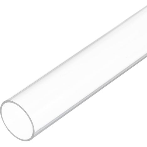 Tuyau Rigide En Plastique Polycarbonate Tube Rond Transparent 0.7"(18mm) DI 0.8"(20mm) DE 6"(150mm) Haute Résistance Aux Chocs Pour Éclairage, Modèles, Plomberie Eau (1/5)