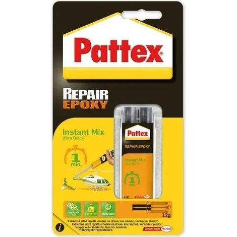Pattex Reparatur-Epoxidharz Ultra Quick Epoxidkleber 11 ml 1 Stück. (1/2)