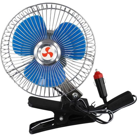 Ventilateur oscillant de voiture 24 V 12 V, cage sécurité en (1/3)