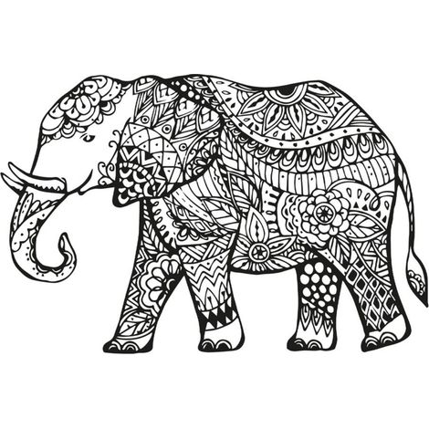 Sticker mural éléphant (1/2)