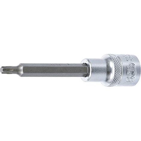 Chiave a bussola  lunghezza 100 mm  12,5 mm (1/2")  profilo a T (per Torx) T27 (1/3)