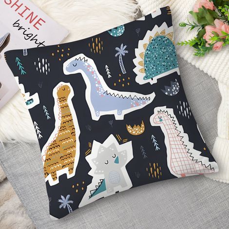Housse de Coussin décoratif animaux mignons, style enfant (1/5)