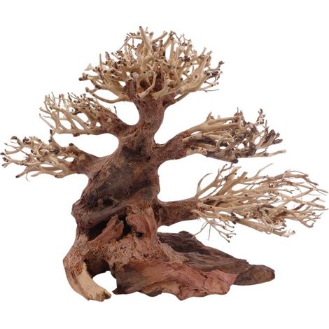 Classic Bonsai Baum M 23x10x17 cm Wurzel Holz Aquarium Deko Aquascaping