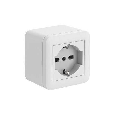 CASSETTA FIXA DA PARETE P/INT. 1 BIP/SCHUKO BCA
