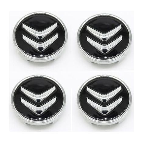 Lot de 4 enjoliveurs de roue pour Citroën C2 C4 LC5 60 mm, étanches, accessoires (1/4)