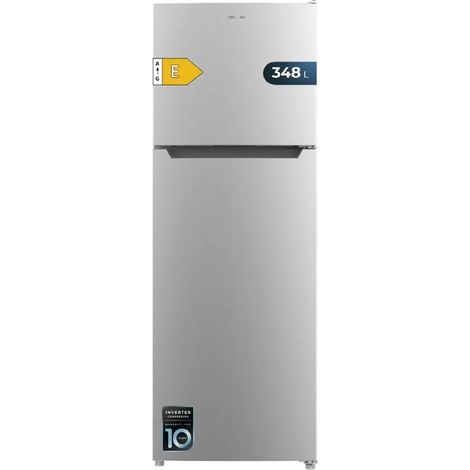 Cecotec Frigorifero 2 Porte Acciaio Inossidabile 348L