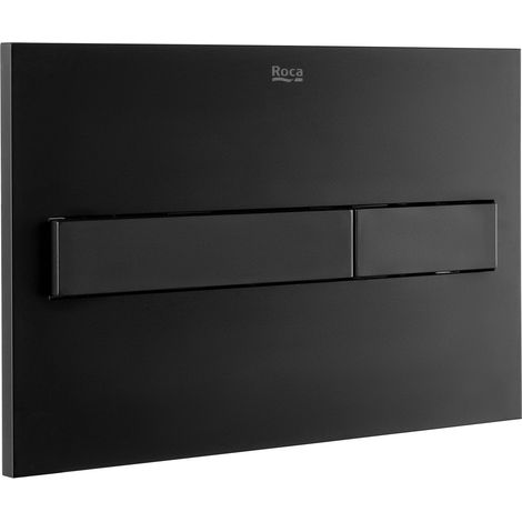 ROCA A890188206 PL7 ONE DUAL Placa de Accionamiento Negro Mate - ref: A890188206 (1/3)