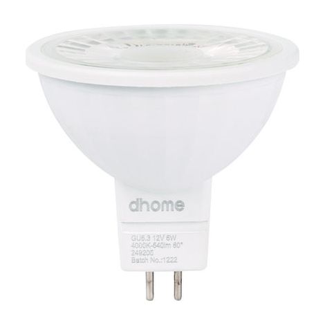 AMPOULE LED C GU5.3 4000K 530LM D DHOME 3607W-MR16 4000K (1/5)