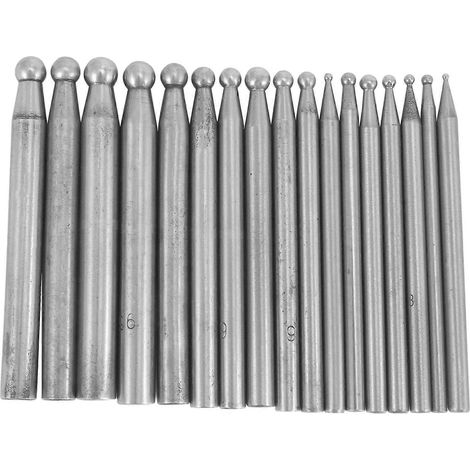 With 17Pcs Jewelry Tool Kit Dapping Punches with Plastic Stand-- (1/5)