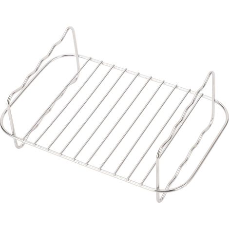 Grille de friteuse rectangulaire en acier inoxydable à plusieurs niveaux pour friteuses à double panier Ningja Foodi DZ201 et 401 - Accessoires (1/5)