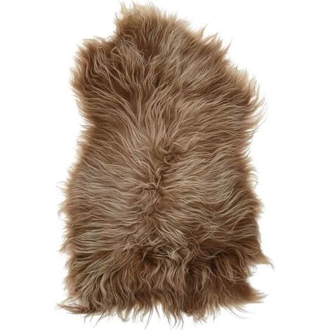 Housse de chaise en peau de mouton islandaise marron, 70 x 110 cm (1/5)