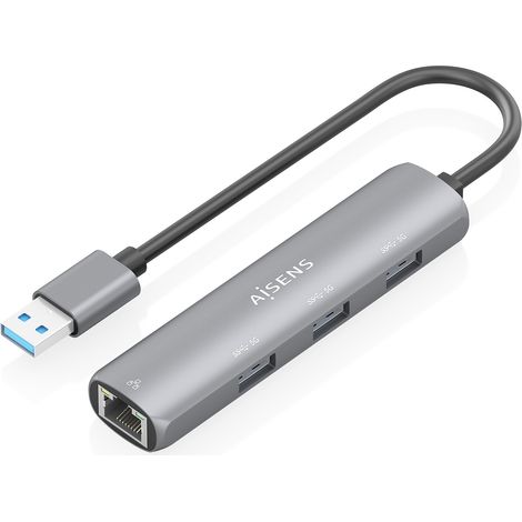 Hub USB Aisens ASUC-4P034-GR Gris