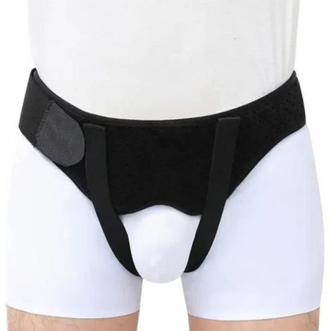 Ceinture Hernie Hernie Soutien Truss Compression Réglable Réduire La Douleur Ceinture parapharmacie orthese M (1/3)