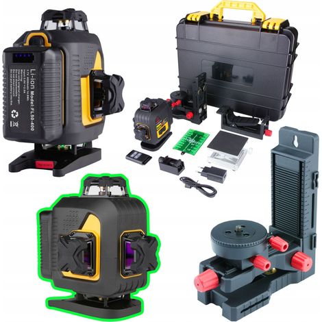 Láser cruzado 4D 4×360 grados, verde, autonivelante, IP54. (1/5)