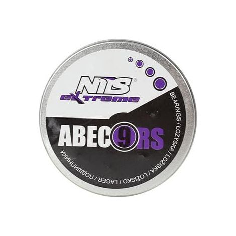 CUSCINETTI IN CARBONIO VIOLA ABEC-9 RS (8 pz.) CONFEZIONE METAL NILS EXTREME