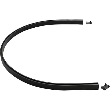 Rail magnétique de surface 1 phase demi-rond noir Ø60 cm Milagro (1/5)