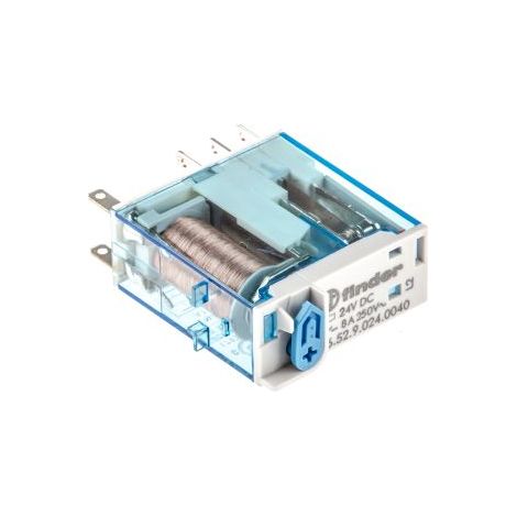 Finder 46 Series Relais de puissance 2 RT, bobine 24V c.c. Enfichable 500mW ( Prix pour 1 )