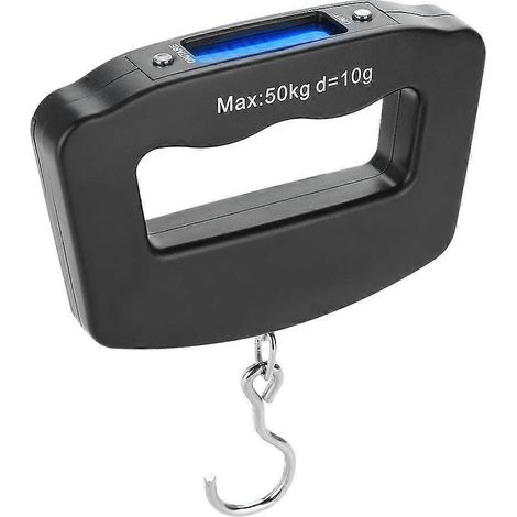 Tragbare Gepäckwaage 50 kg/10 g, digitale Mini-Präzisionswaage mit Aufhängehaken (1/5)