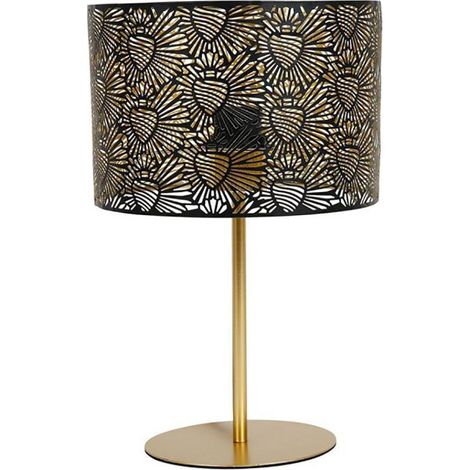 Lampe métal noir doré Corazon D22 (1/4)