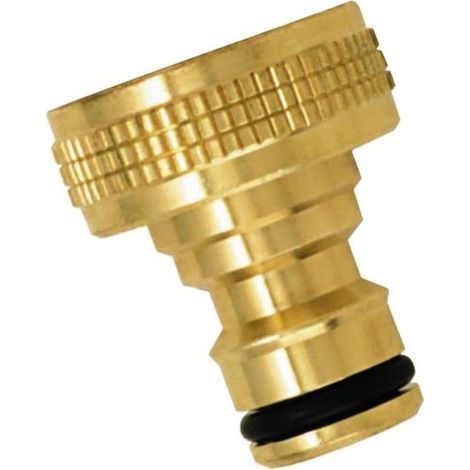 Lot de 10 adaptateurs femelle 26x34 pour robinet d'arrosage - Raccords en laiton massif, joints d'étanchéité inclus, compatibles avec tuyaux 1/2" et 3/4", résistants à la corrosion.
