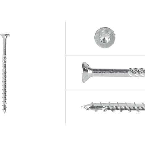 Vis pour panneaux d'aggloméré Galvanisé 6 x 100 mm Torx 25