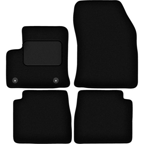 Tapis en velours noir pour Citroën e-C4 à hayon (2021-) (1/5)