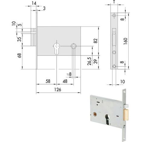 Electrocerrojo Inf. Fasce Izq. 14010-60-2 Cisa