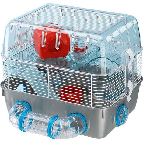 Ferplast COMBI 1 FUN Gabbietta a due piani per criceti . Variante COMBI 1 FUN - Misure: 40.5 x 29.5 x h 32.5 cm -