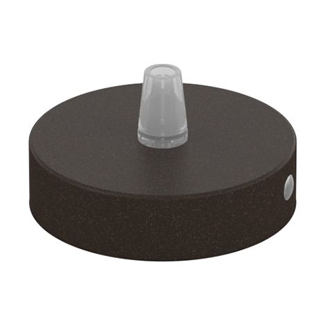 Rosone Serracavo Esterno Metallo Marrone 1 Foro D8Cm