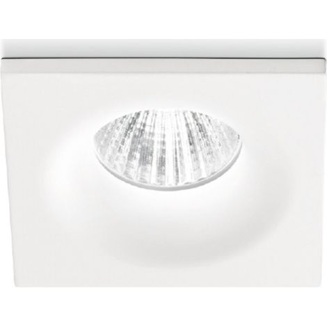 Faretto incasso alluminio vetro gea led gaia gfa851c led spot quadrato controsoffitto 4w 3000°k ip20
