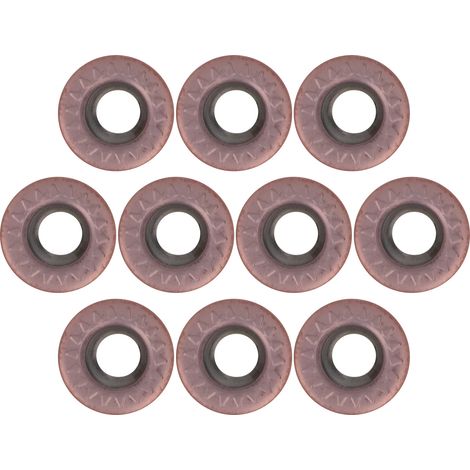 10 plaquettes carbure CNC, inserts de tournage ronds indexables, outil de coupe à pinces, lot de 10